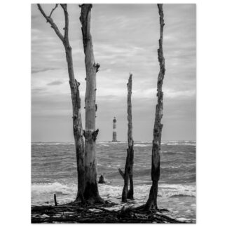 Morris Island Lighthouse in Folly Beach, South Carolina – 30x40 large-format wall art print, unframed