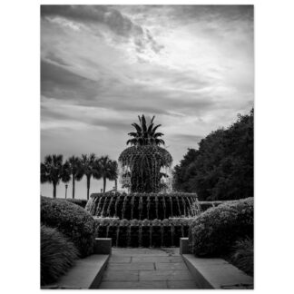 Pineapple Fountain in Charleston, South Carolina – 30x40 large-format wall art print, unframed