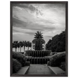 Pineapple Fountain in Charleston, South Carolina Ravenel Bridge in Charleston, South Carolina – framed wall art print, ready to hang