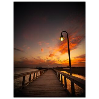 Shem Creek Pier at Sunset – 30×40 Print
