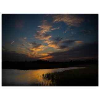 Shem Creek Sunset Over the Marsh – 30×40 Print