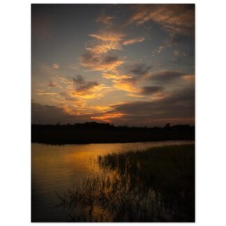 Shem Creek Sunset Reflection – 30×40 Print