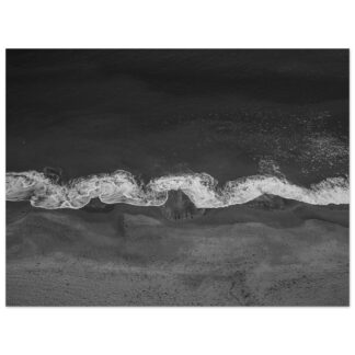 Myrtle Beach Shoreline – Aerial View (Black & White) – 30×40 Print